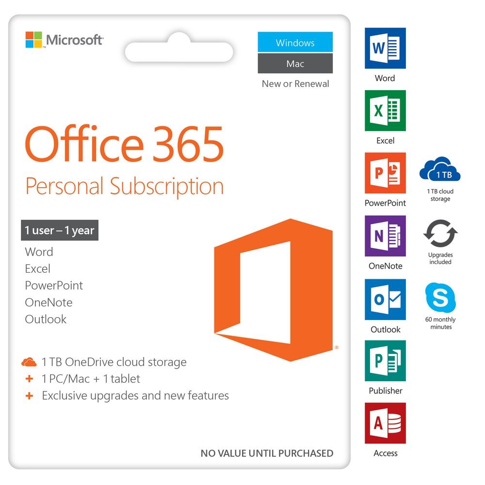 office 365 license for mac & pc